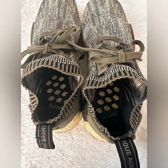 Adidas Green and Black Sneakers with Knit Upper 🖤🌴 - Picture 5 of 10